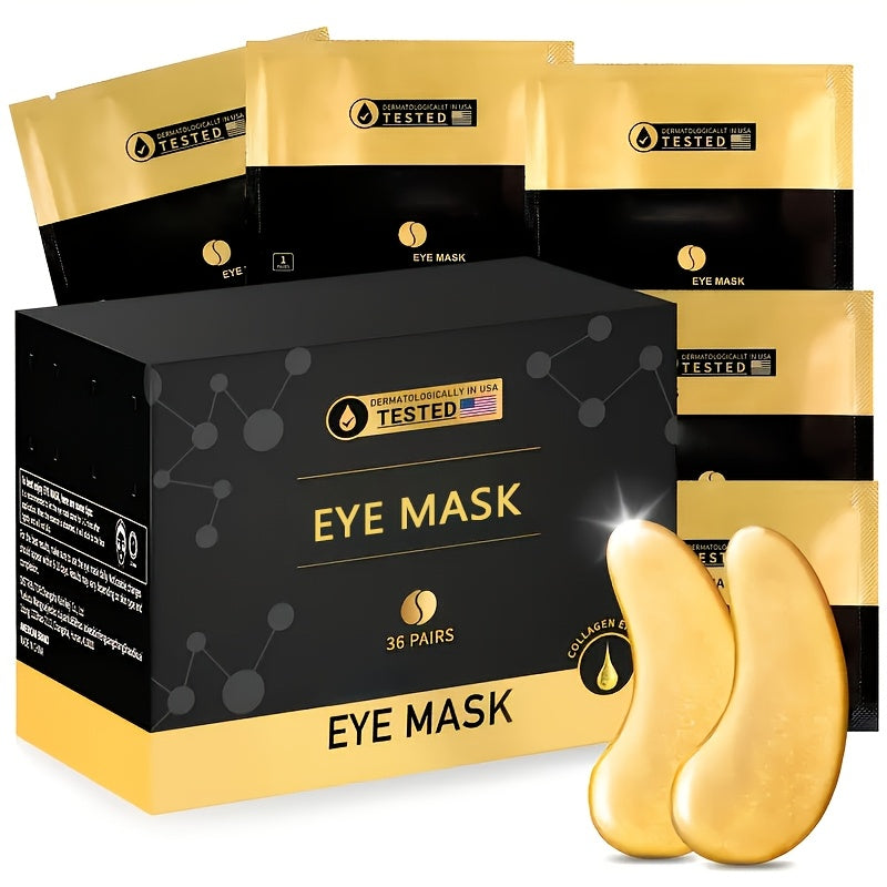 36 Pairs Collagen Eye Mask, Hydrating And Smoothing Under Eye Patches for All Light Beige Types, Gentle Skincare Gift for Graduation Season, Graduation Gift, Spa Night Bridesmaid Gift