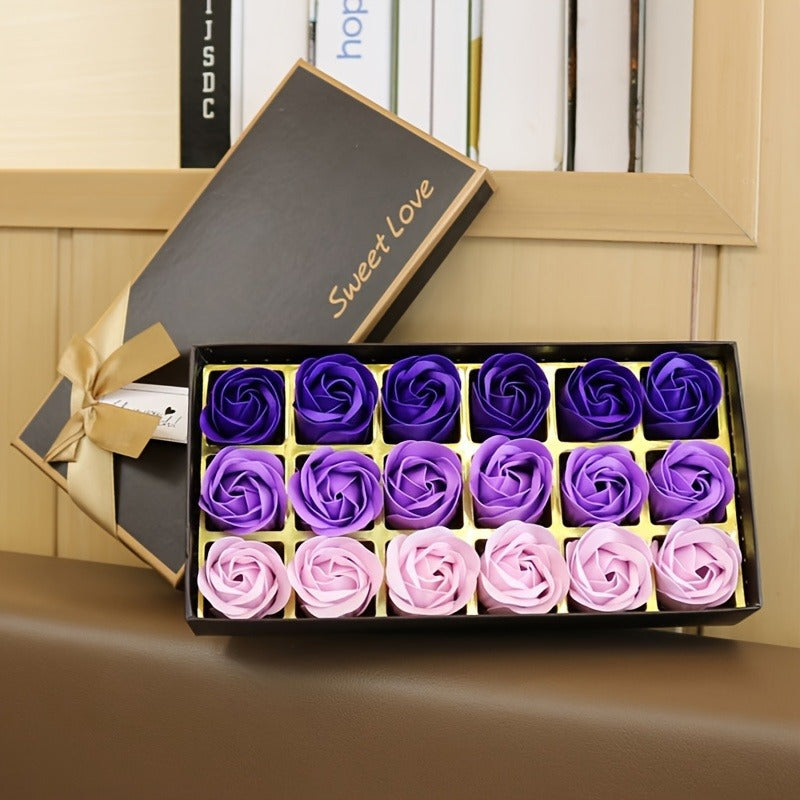 Rose Soap Flower Gift Box Set For Holidays And Gifts