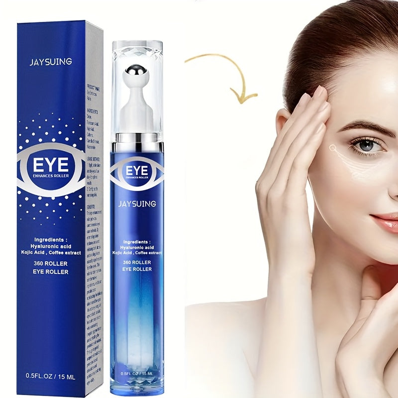 Peptide Eye Cream with Eye Massage Roller for Hydration and Firming