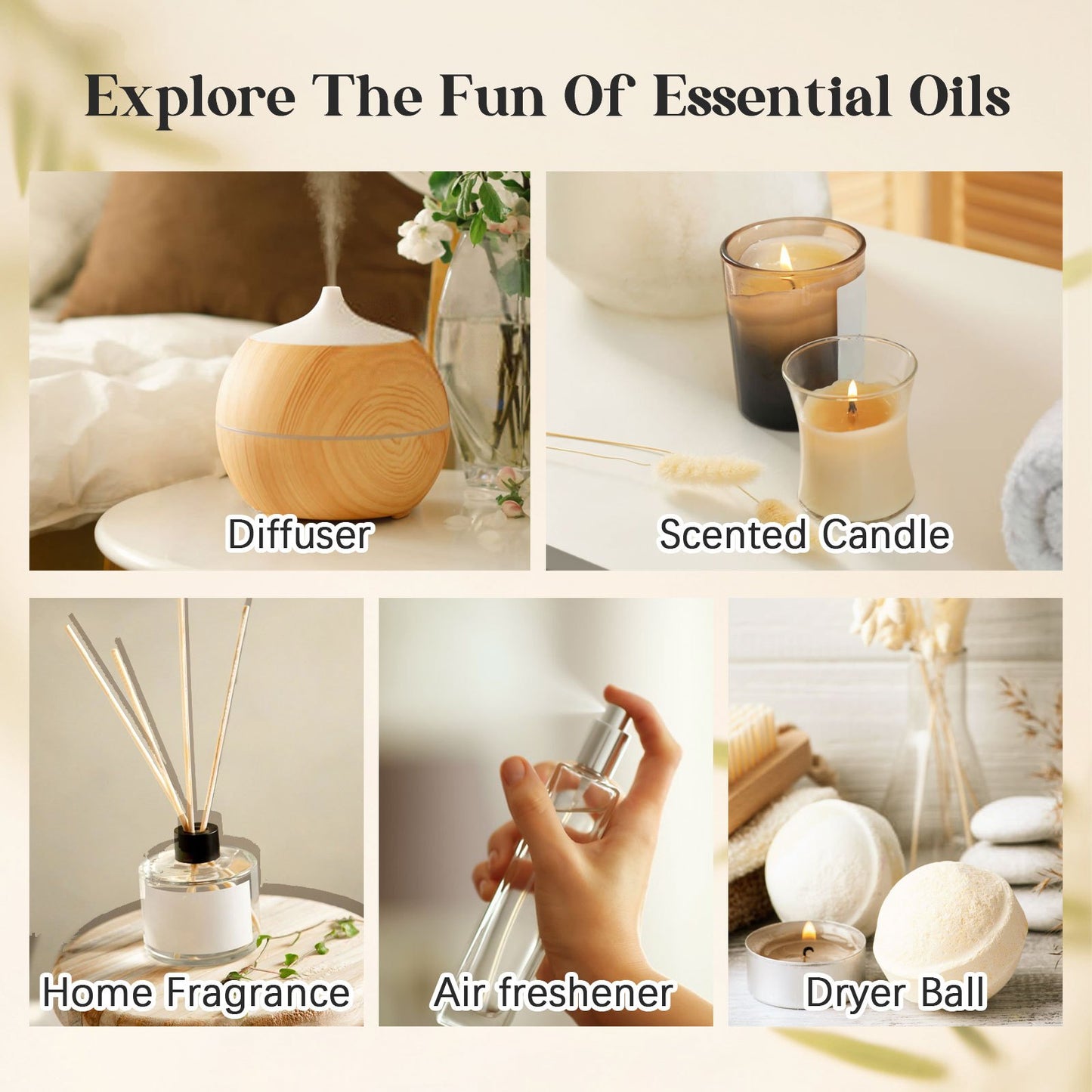 48 Essential Oils Set, Essential Oil for Diffuser