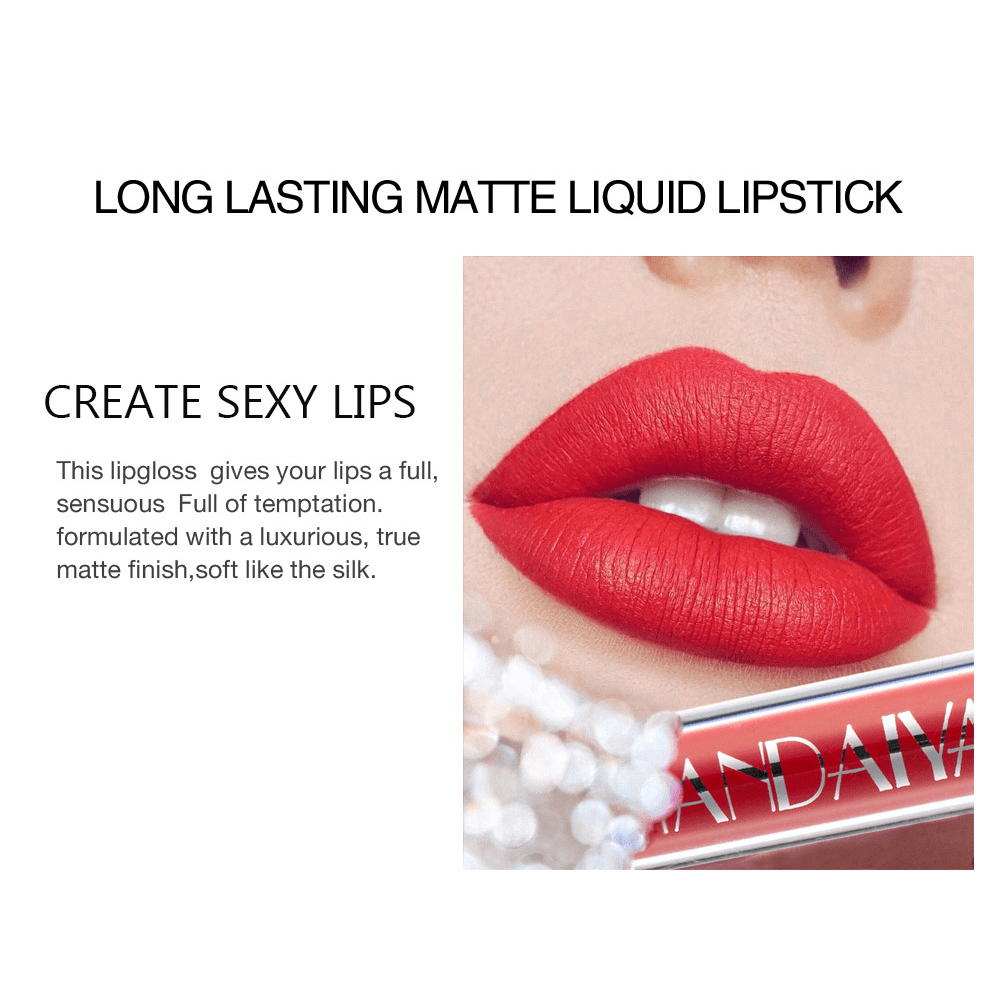 12pcs Matte Liquid Lipstick Makeup Set, Matte Liquid Long-Lasting Wear Non-Stick Cup Not Fade Waterproof Lip Gloss, Nude Matte Lip Contour for Women Makeup.