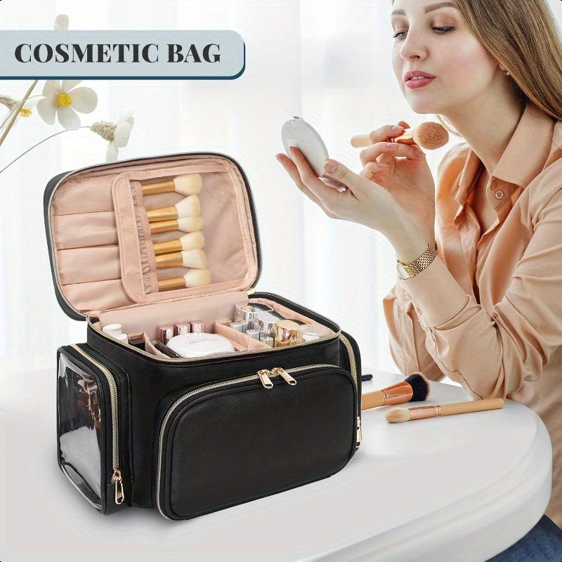 Spacious Travel Makeup Bag with Accessories