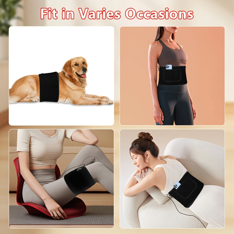 USB Rechargeable LED Heating Belt with 105 Beads