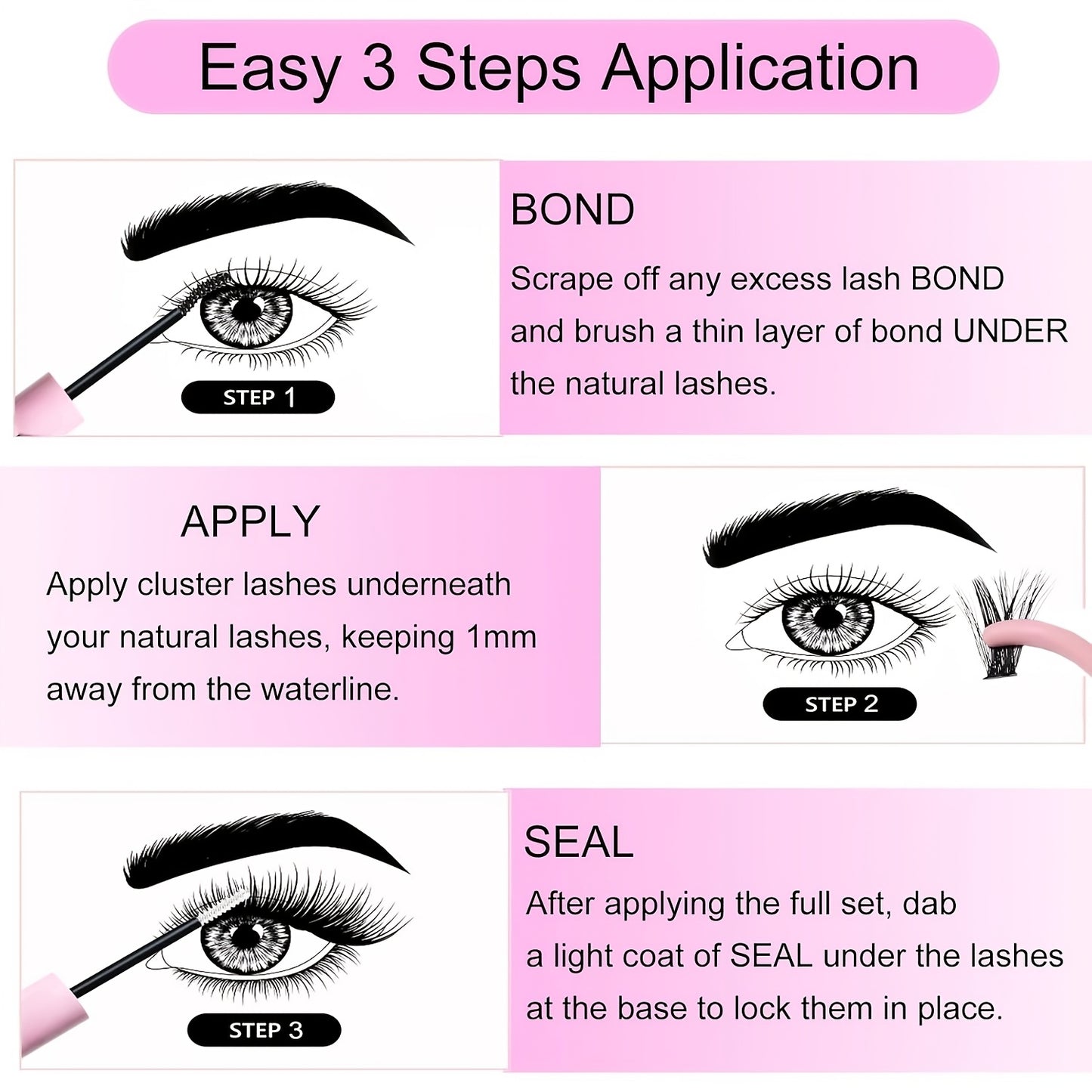 Waterproof Eyelash Adhesive & Sealant for Extensions -