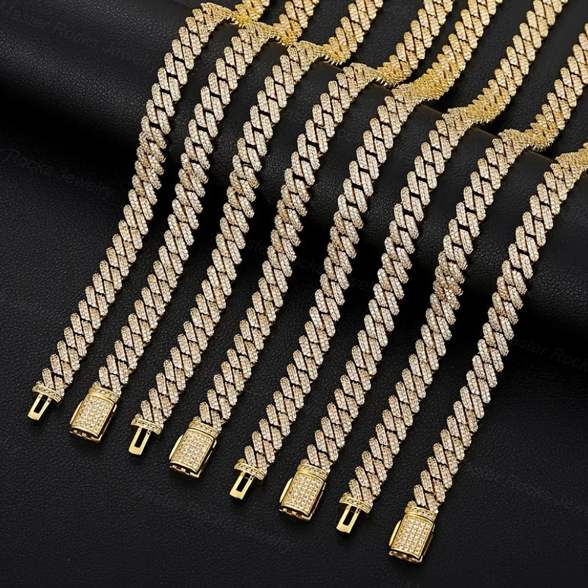 Heavyweight Men'S Cuban Chain - Featuring Sparkling moissanite Cuban Links, Plated Heavyweight Rap Jewelry (15Mm), Street Gang S