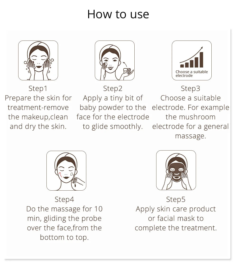 Portable Electrode High-Frequency Facial Machine