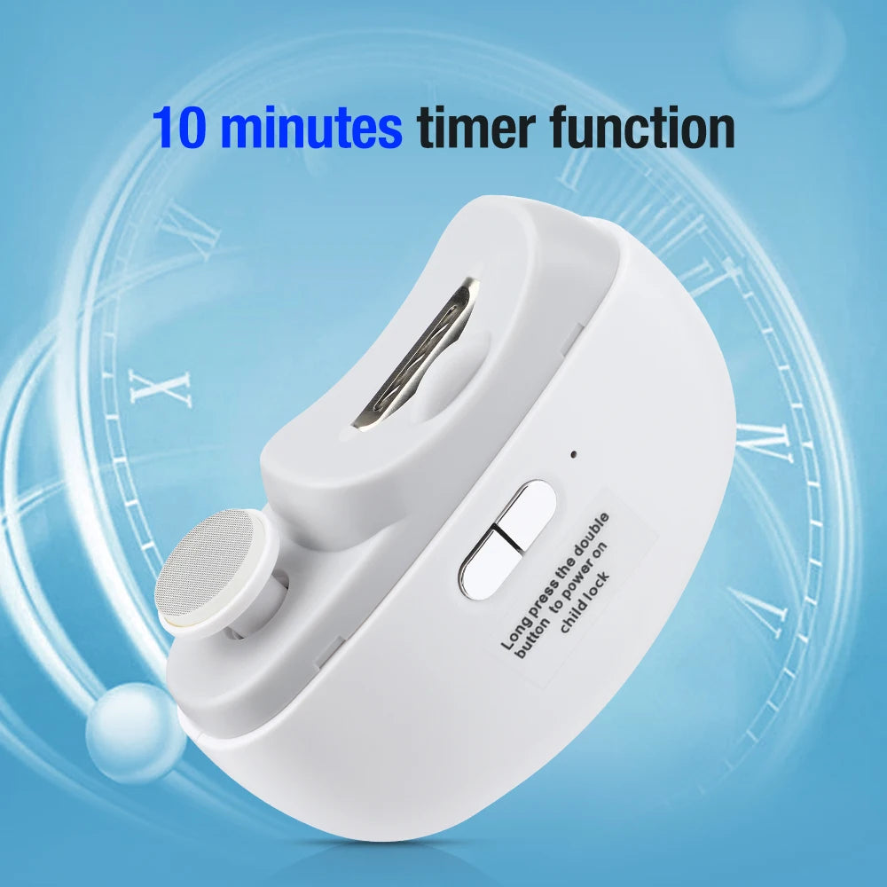 Electric Nail Clippers Manicure Anti-Splash Nail Trimmer