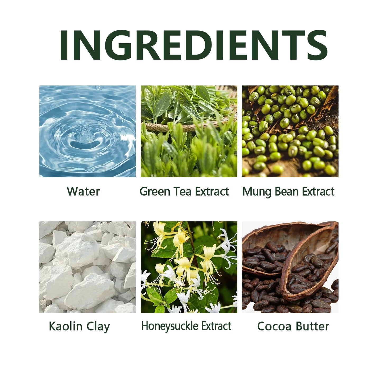 Green Tea Solid Cleansing Mask To Remove Blackheads and Acne, Apply Mud Mask, Natural Hydrating and Moisturizing Mask