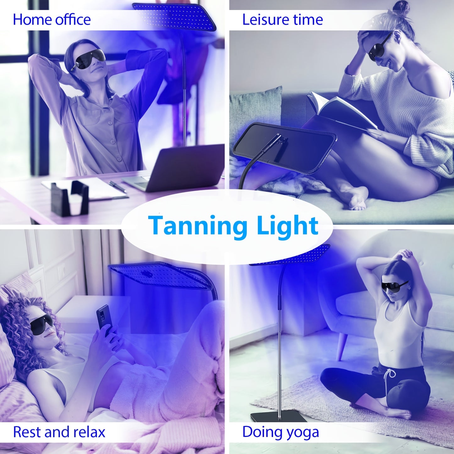 Adjustable Tanning Lamp - Face And Body