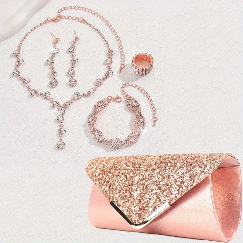 Elegant Jewelry Handbag Set for Women Special Occasions