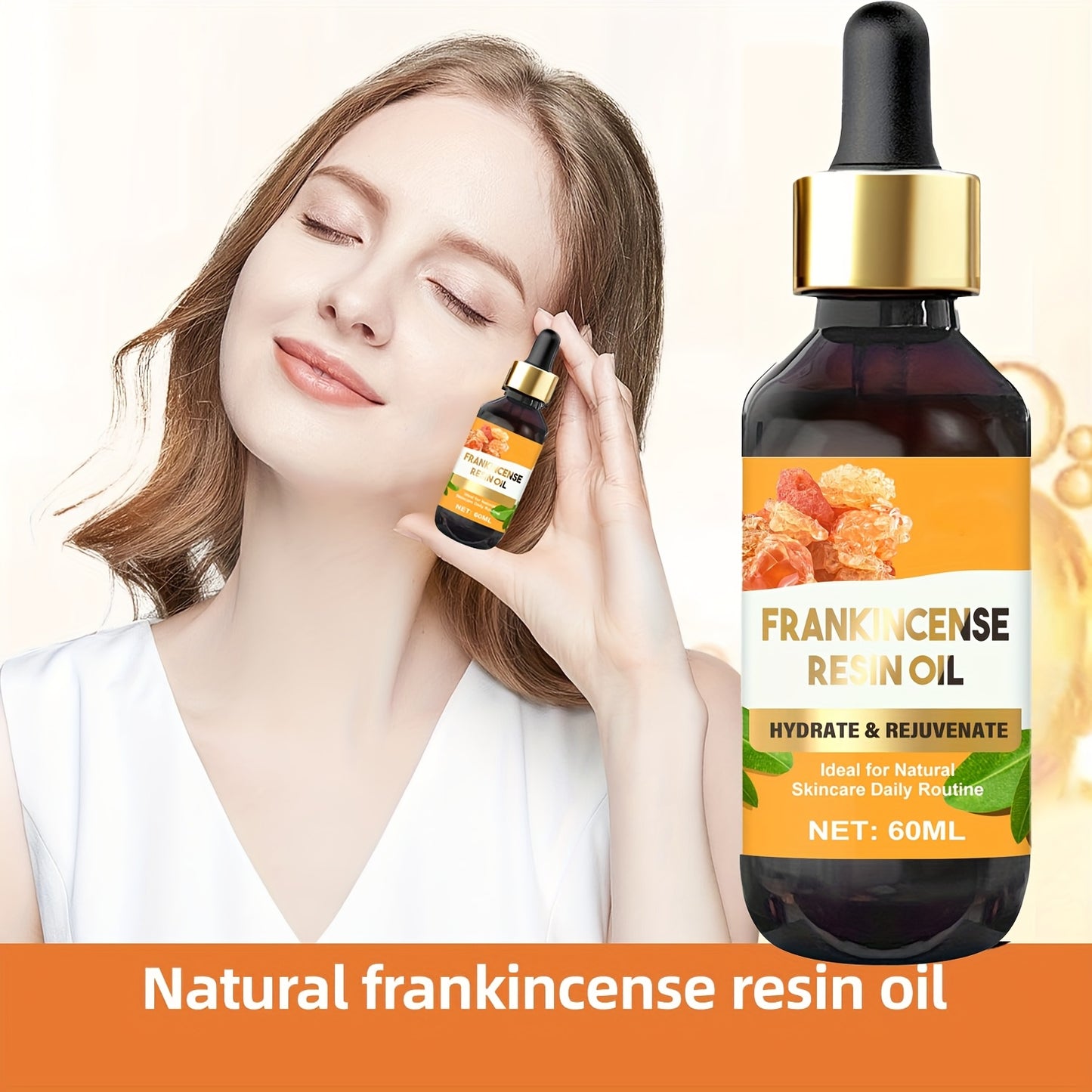 Frankincense Resin Facial Oil with Rose and Glycerin