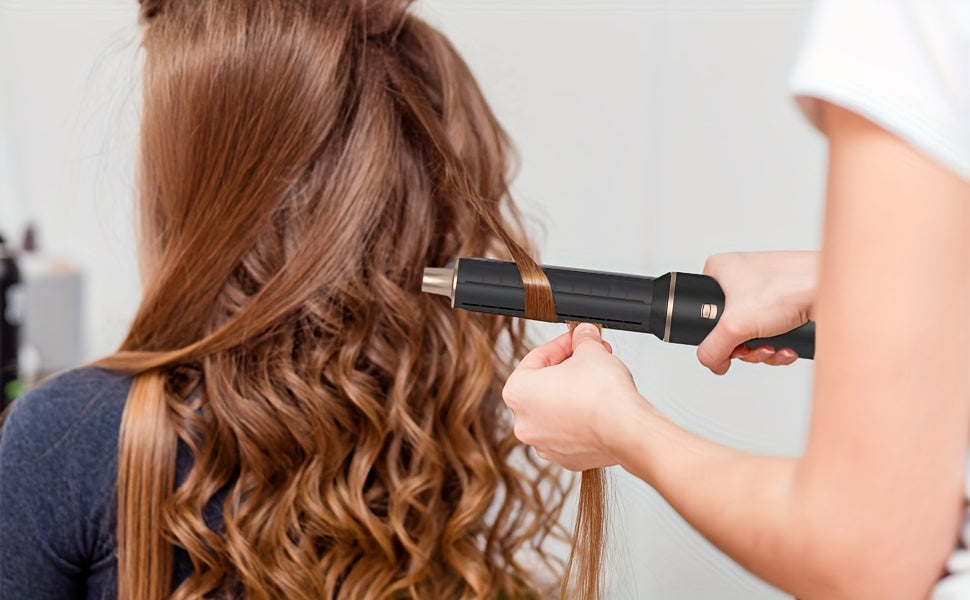 Blow Dryer Brush 5in 1, Negative Ion Hair Dryer Brush Set Air Styler Curling Wrap Air Curler, Upgrade Hot Air Brush Curling Iron Hair Styling Tools As A Gift for Straight/Curl/Drying/Smoothing, Multifunctional Styler, Lightw