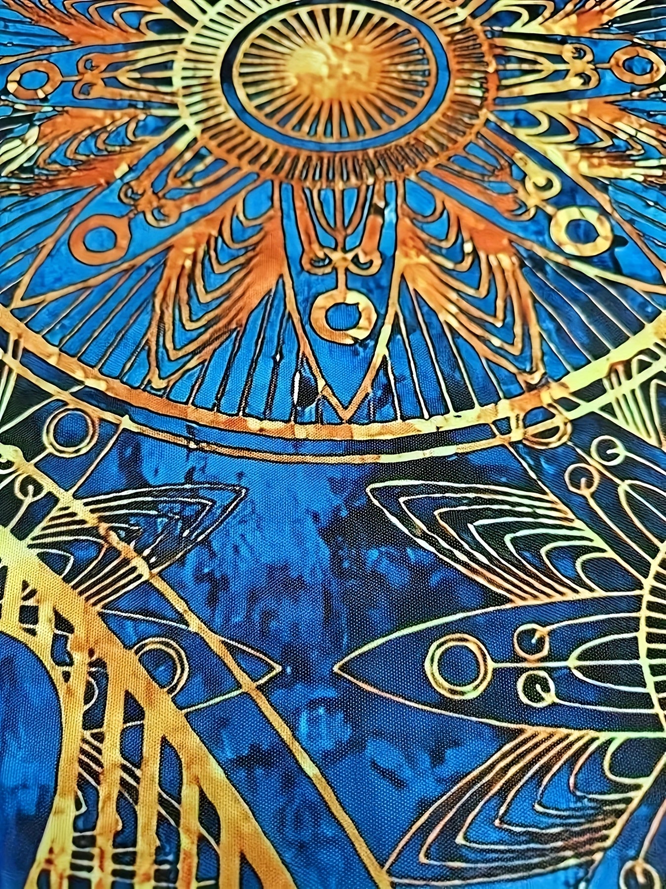 Bohemian Geometric Longline Cardigan For Casual Layering