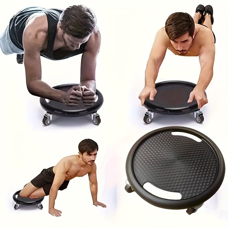 Fitness Sliding Discs With Wheels Core Workout Board
