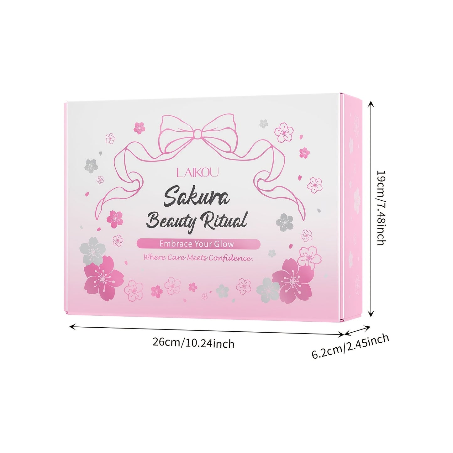 Sakura Body Bath Sets for Women Gift with Body Wash, Lotion, Soap, Bath Bomb, Scrub, Hand Cream & Lip Mask, Travel Essentials Skincare, Birthday Mother's Day Valentine's Day, Thanksgiving, And Christmas Gifts for Women