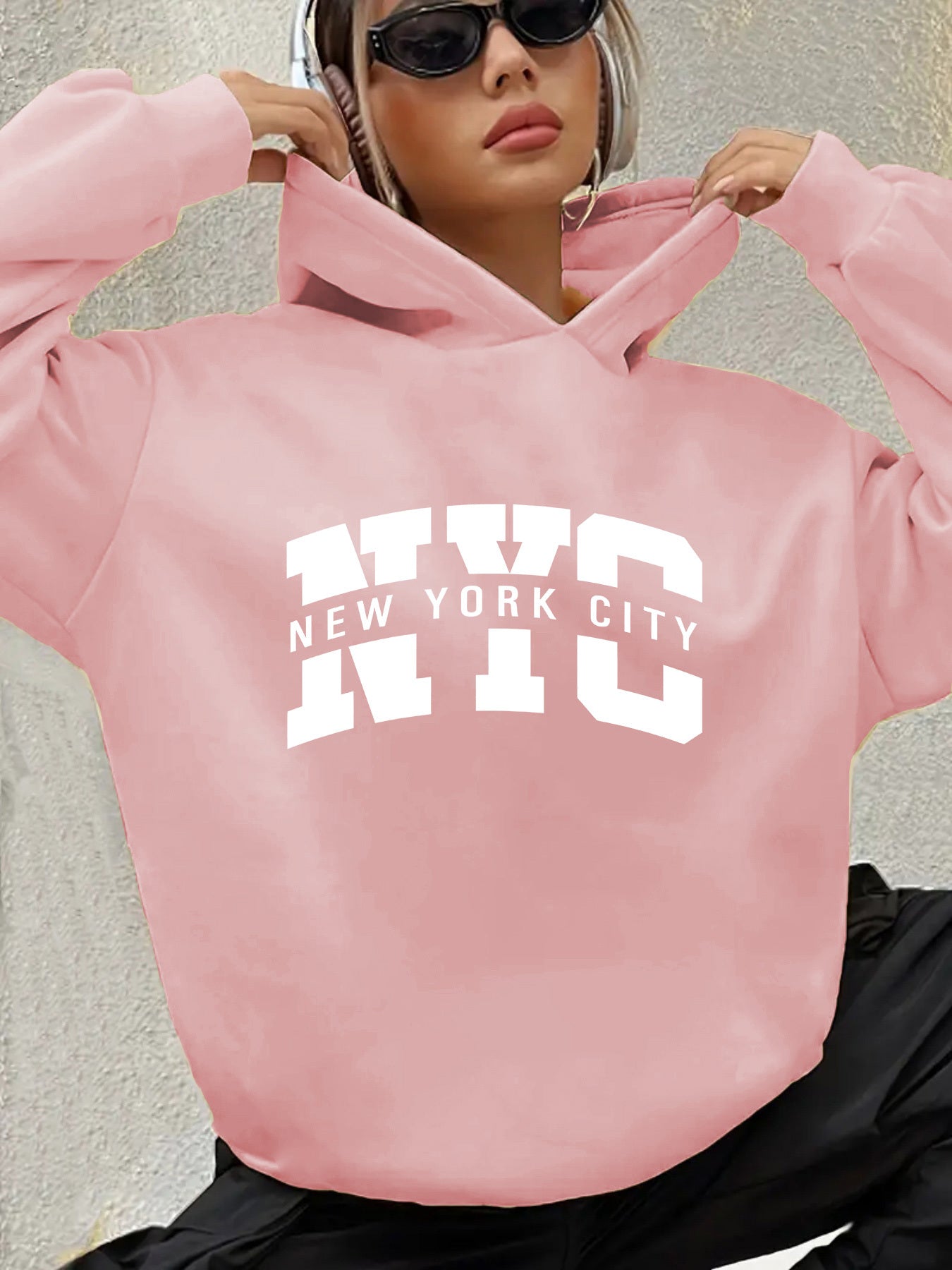 Urban NYC Graphic Hoodie Sweatshirt For Fall Winter