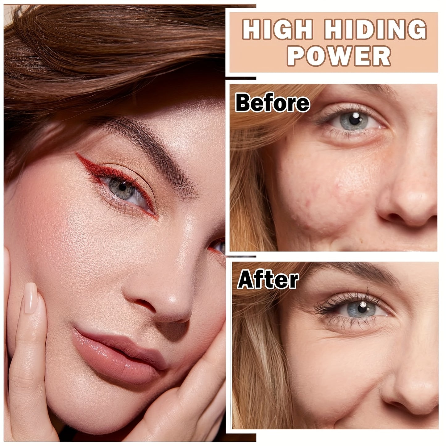 Flawless AirBrush Foundation Smooth Creamy Matte Makeup Kit