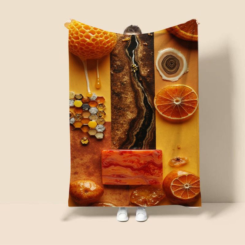 Honeycomb Citrus Soap Bar Natural Moisturizing Orange Scent