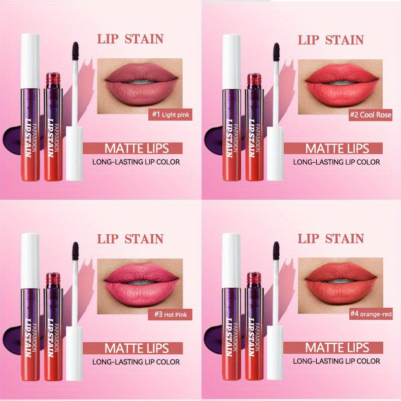 3/ 6pcs SET -Off Matte Lip Stain - Waterproof & Transfer-Proof, Long-Lasting Vegan Formula with High, Smudge-Resistant Lip Tint (6 Colors Set, Overseas Exclusive)