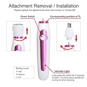 6 In 1 Electric Epilator Hair Shaver Trimmer Cordless Razor