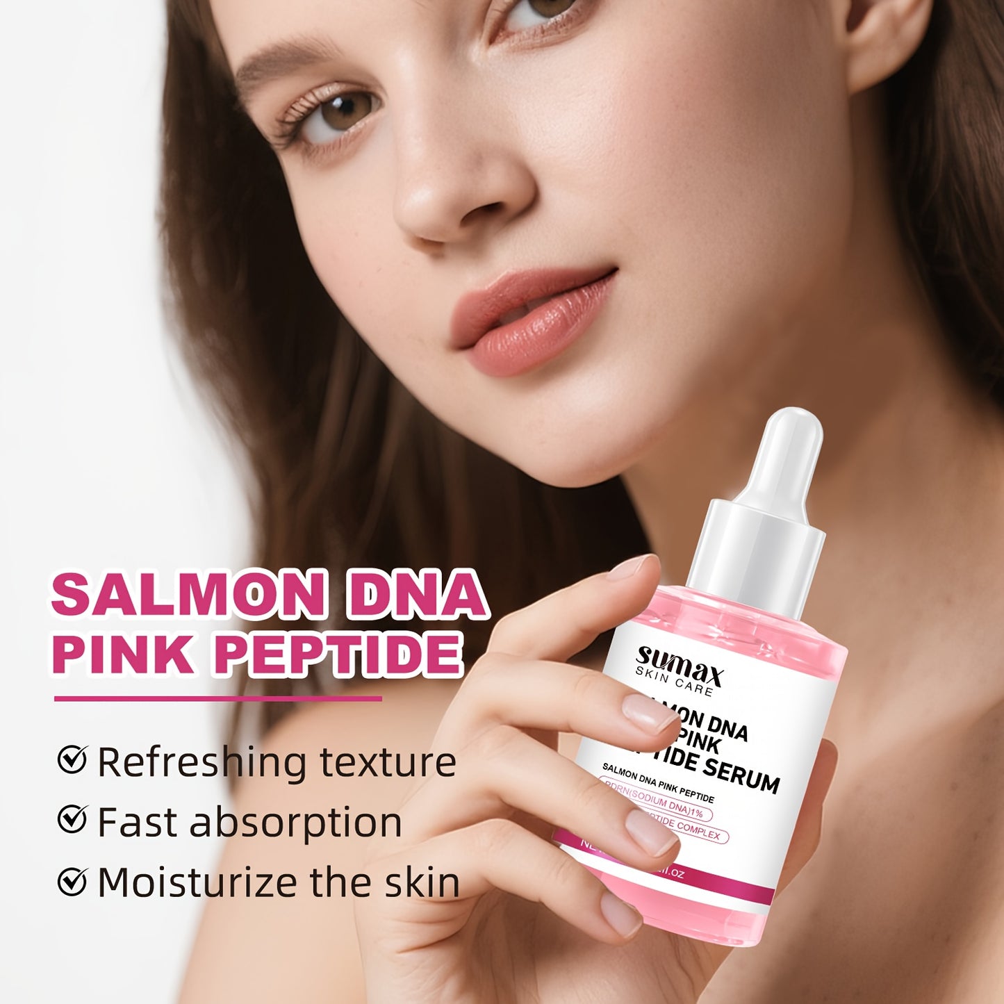 SUMAX Peptide Moisturizing Serum For Dry Skin Facial Care
