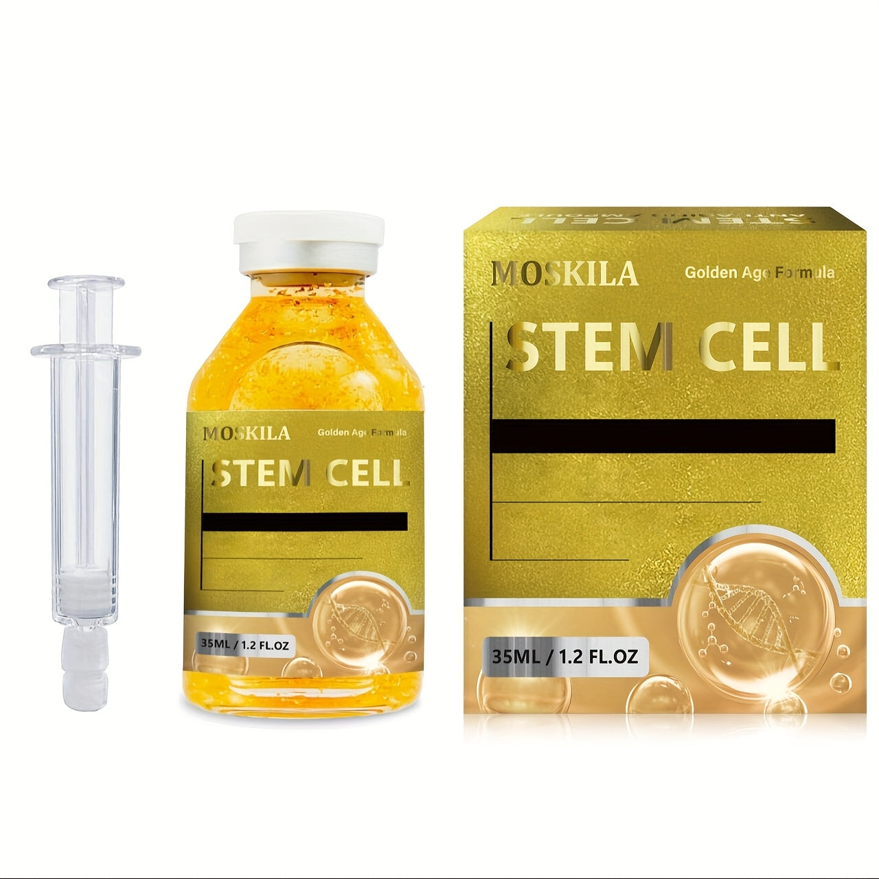 Newly Formulated Stem Cell Serum, Face And Body Korean Serum Enhancer, Light Beige Care Serum That Can Be Used with Or Without Tools.