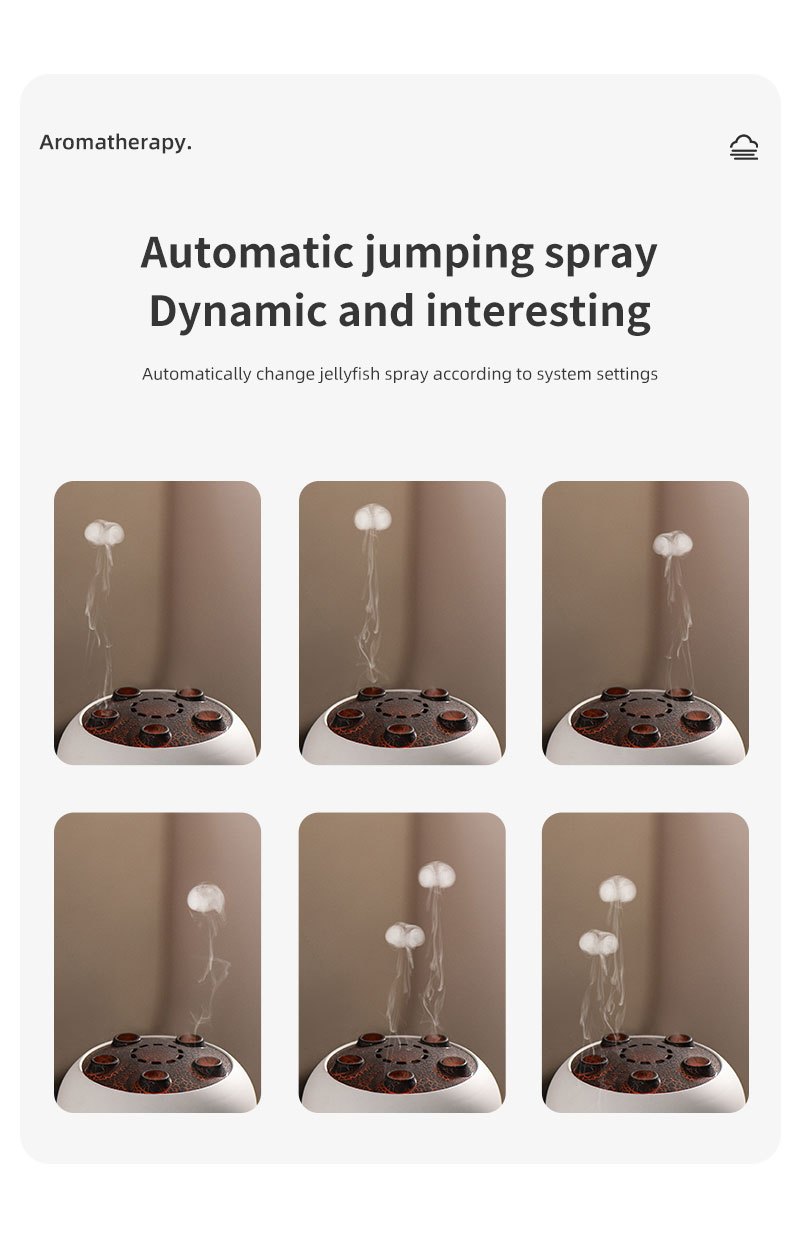 Jellyfish Diffuser Remote Control With 7 LED Lights