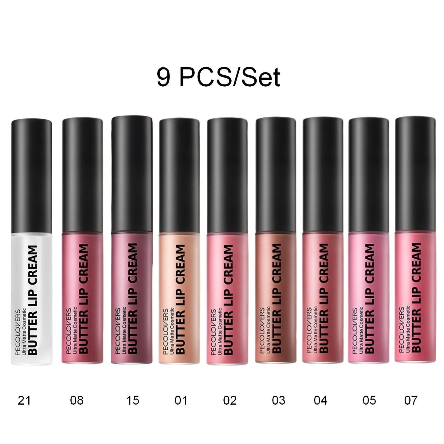 9pcs/Set Long-Lasting Moisturizing Mirror Effect Lip Glaze - Glossy, Non-Greasy & Long-Lasting Liquid Lipstick in Berry, Pink, Red Shades - Perfect Gift for Women Bunny Makeup