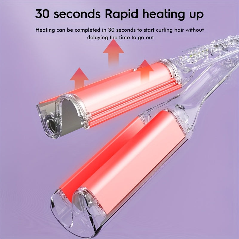 Deep V Curling Iron For Women M Wave Styler AntiScald