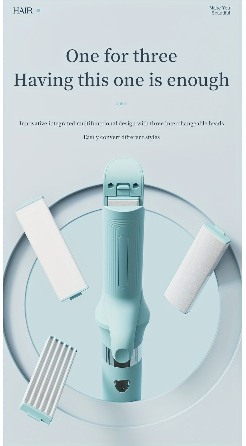 Portable USB Four In One Hair Straightener And Curling Iron