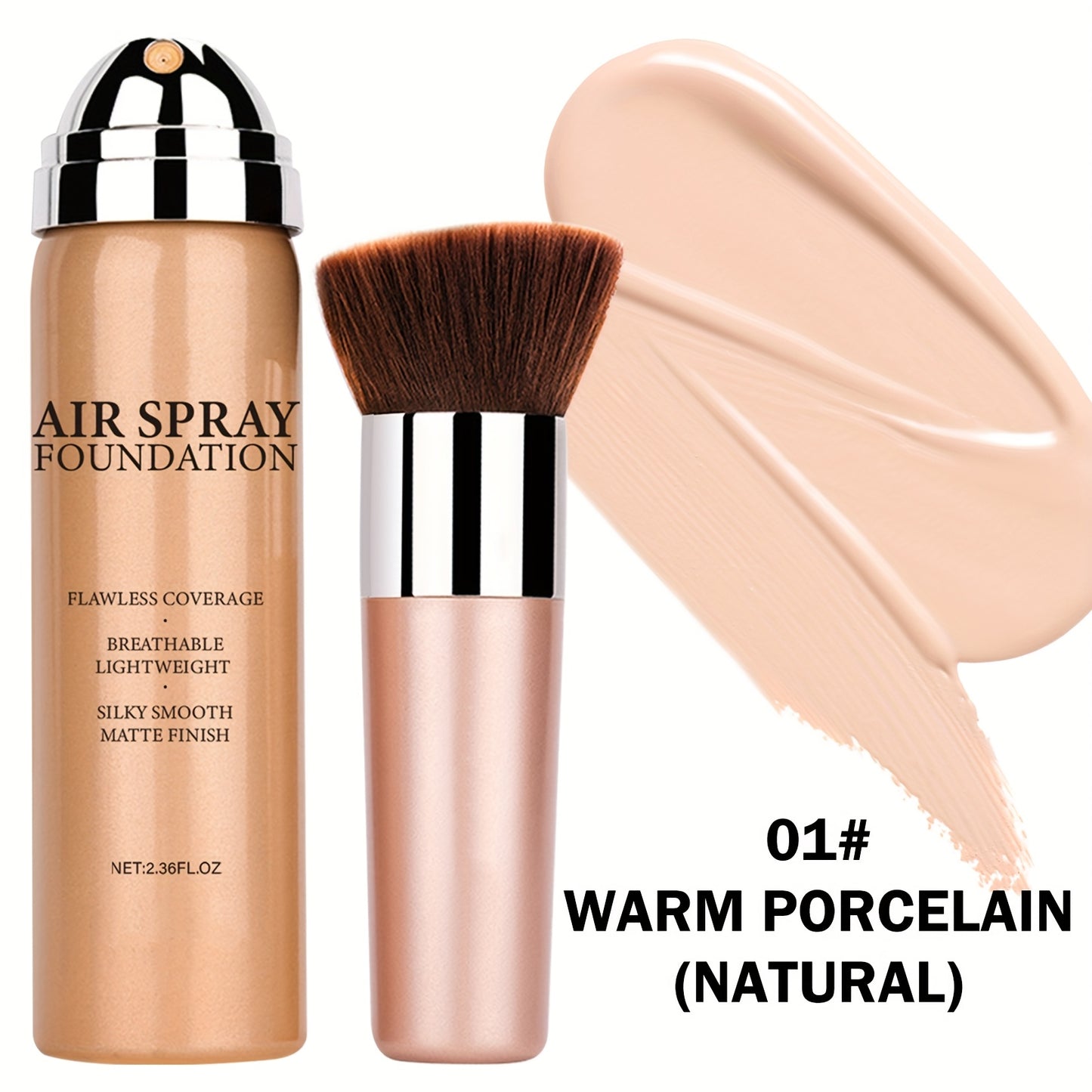 Flawless AirBrush Foundation Smooth Creamy Matte Makeup Kit