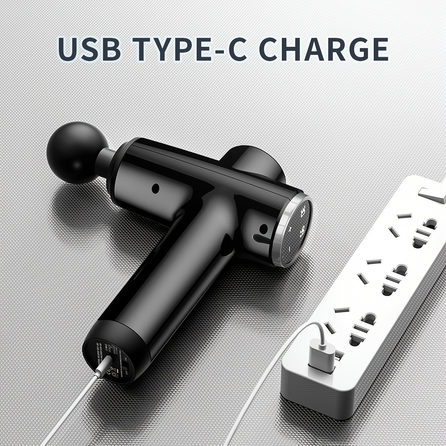 Deep Tissue Massage Gun With 30 Speeds And 9 Attachments