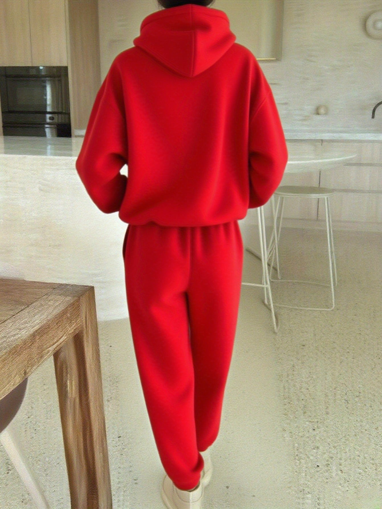 Calvin Hooded Sweatshirt And Jogger Set With CALVIN Print