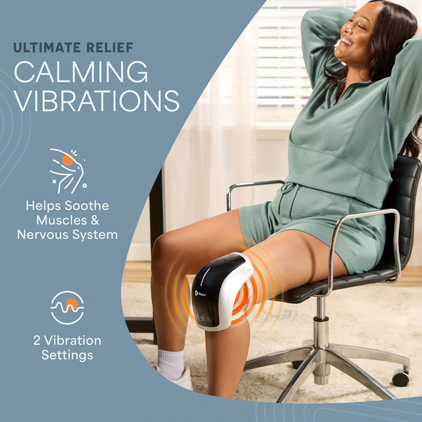 Red Light Relax Brace - Portable Device for, Stiffness, And - Ideal Massager for Athletes And Active Lifestyles