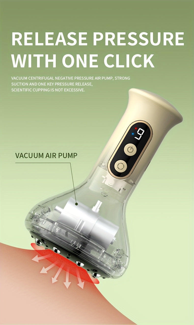 Rechargeable Electric Cuping Massager - USB Charging, 1200mAh Battery, Ergonomic Design, Ideal Gift for Women, Relaxation Aid | Ergonomic Massager | High Quality Graphics, Personal Massager