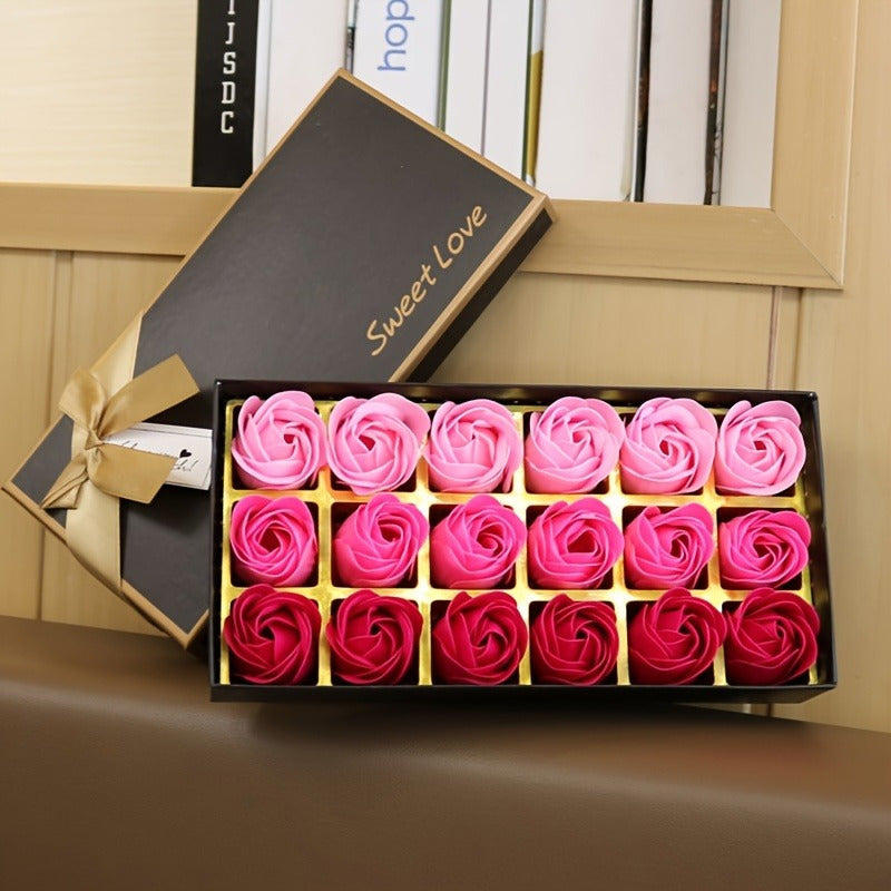 Rose Soap Flower Gift Box Set For Holidays And Gifts