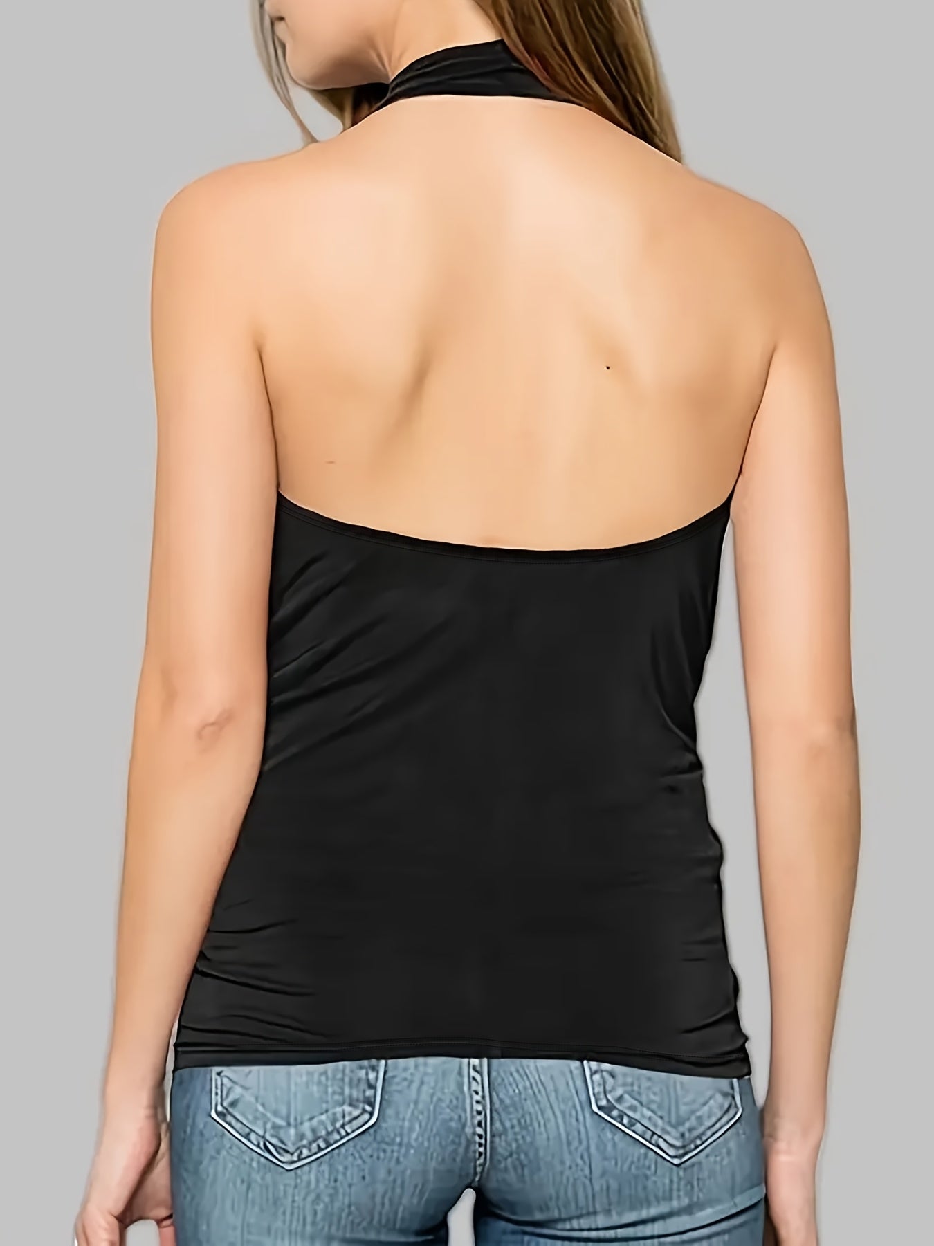 Three Pack Women Sleeveless V Neck Tank Tops For Summer