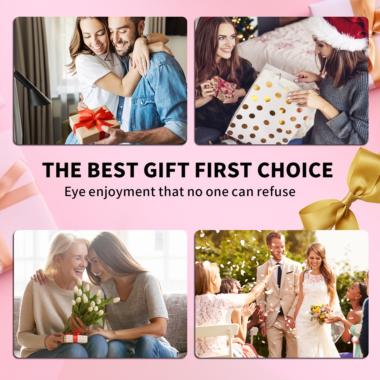 AILEORY Golden Eye Mask 100pcs, Rich In Collagen And Plant Extracts For Moisturizing, Nourishing, Brighten Skin, The Look Of Dark Circles, Eye Skin Care Set For Travel And Home, Christmas And Halloween Gifts, Korean Skincare