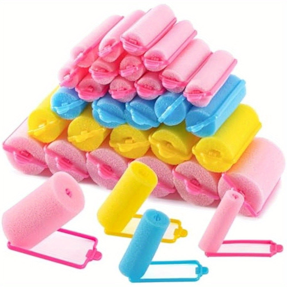 Sponge Hair Rollers Set Foam Sleeping Curlers For Styling