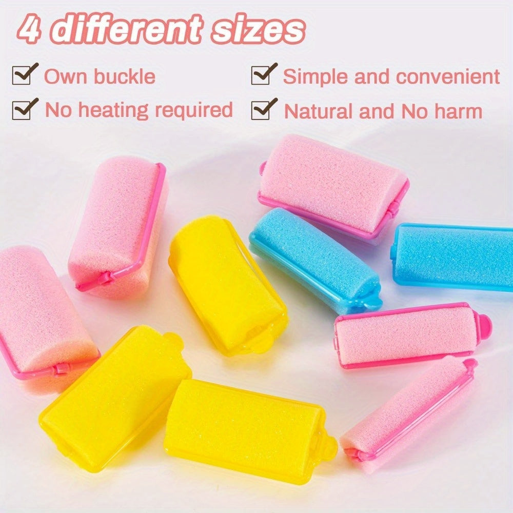 Sponge Hair Rollers Set Foam Sleeping Curlers For Styling