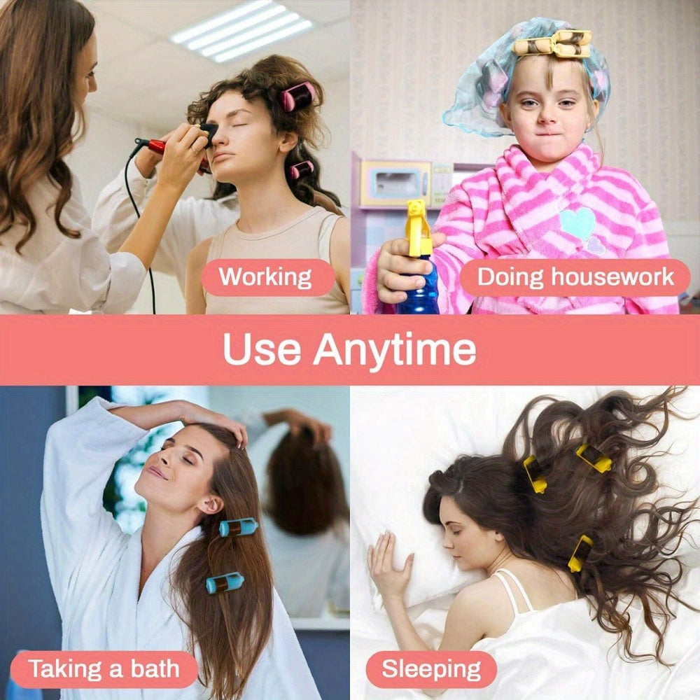 Sponge Hair Rollers Set Foam Sleeping Curlers For Styling