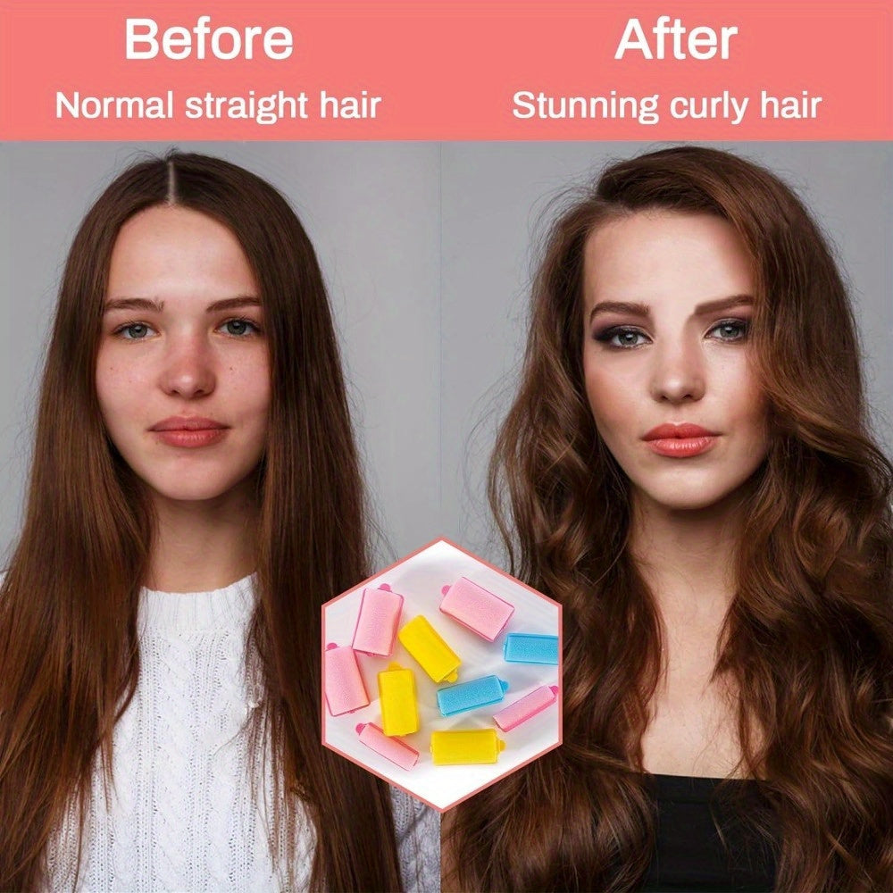 Sponge Hair Rollers Set Foam Sleeping Curlers For Styling