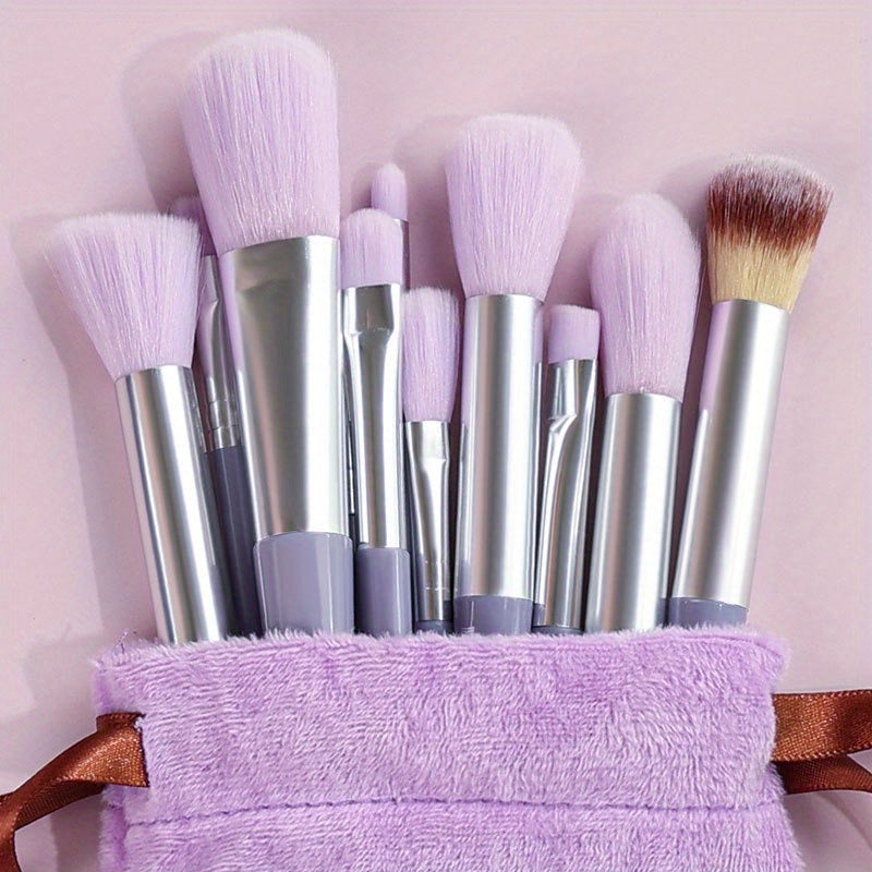 Makeup Brush Set Soft Fluffy Professional Cosmetic Foundation Powder Eyeshadow Kabuki Blending Make Up Brush Beauty Tool Makeup Sponge Storage Bag