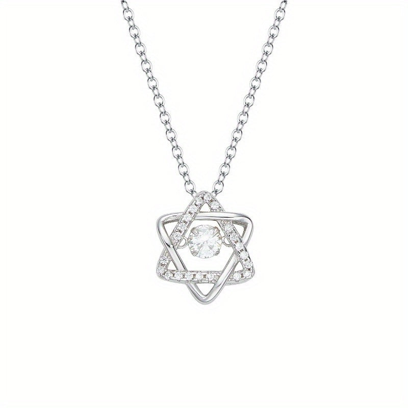 Shavano Moissanite Star of David Pendant Necklace 18K Plated