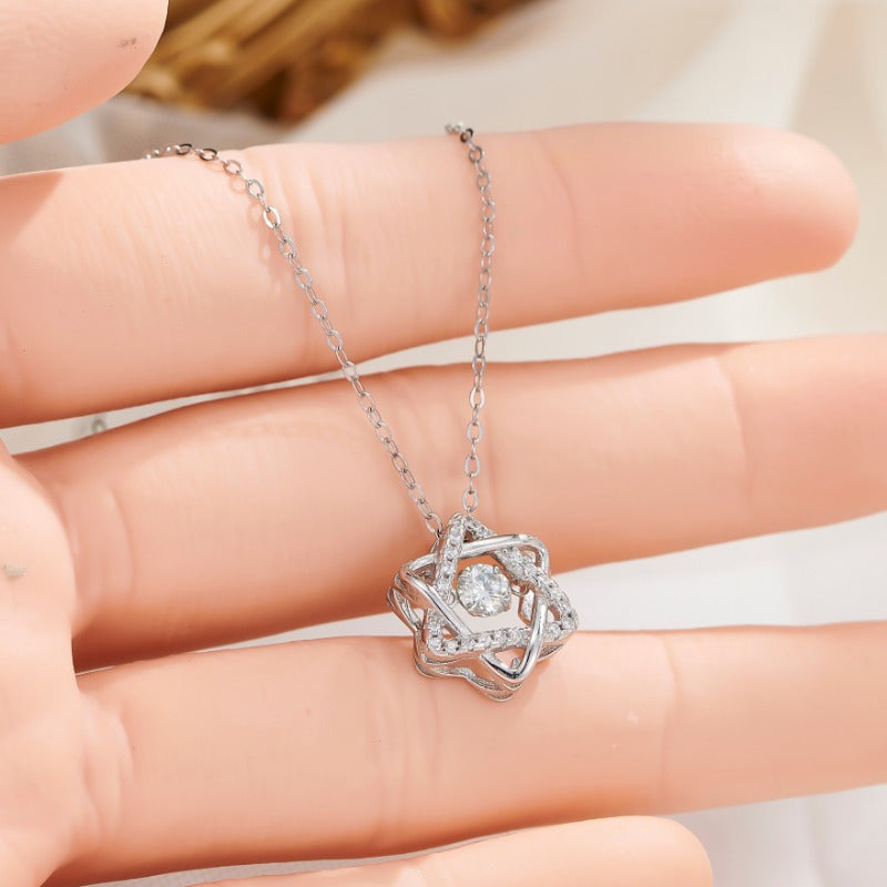 Shavano Moissanite Star of David Pendant Necklace 18K Plated