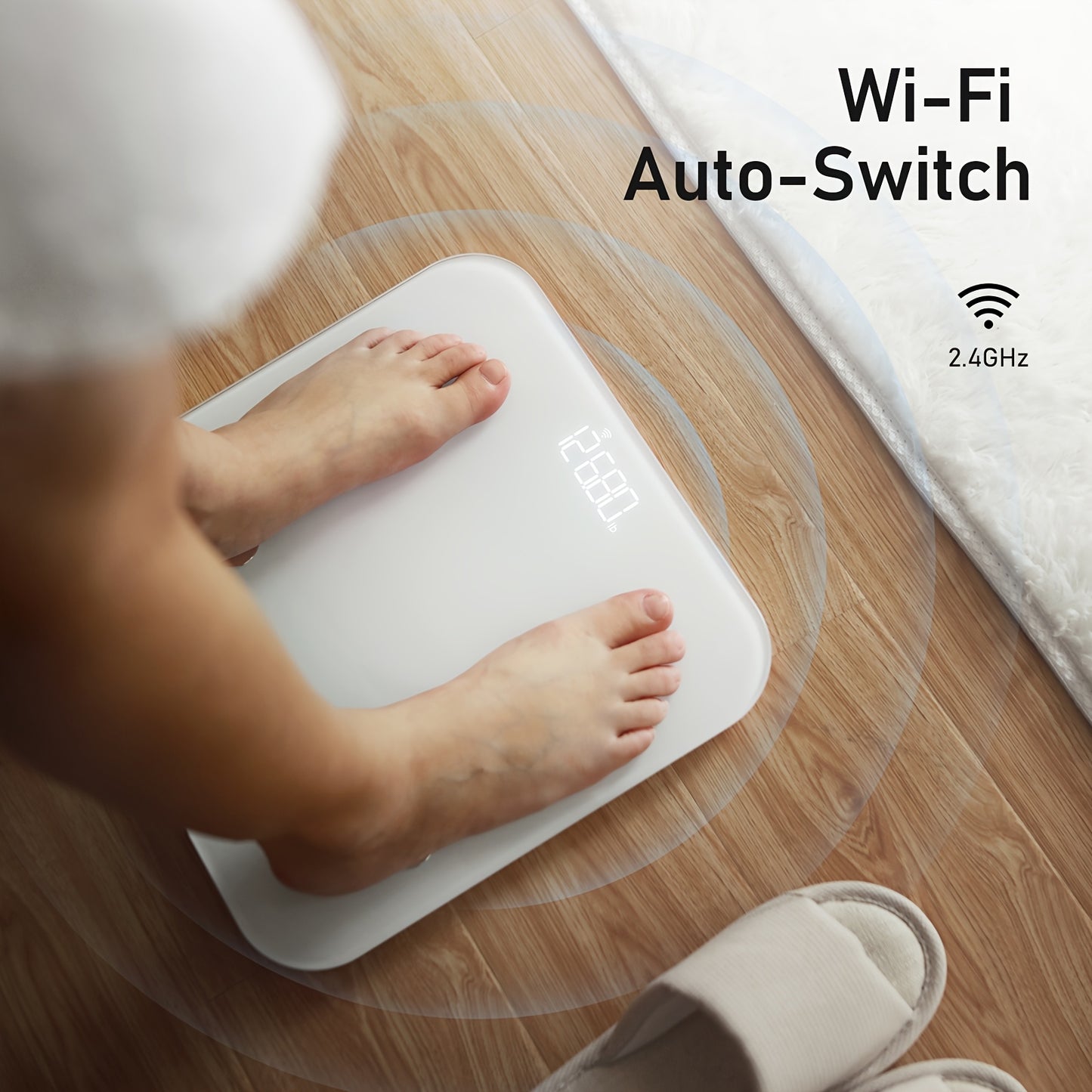 Arboleaf Smart Body Fat Scale - Advanced Weight & BMI Analysis With Wi-Fi Sync, 14 Essential Metrics, Unlimited Users & Data Storage, Professional Health Tracker For Home Gym