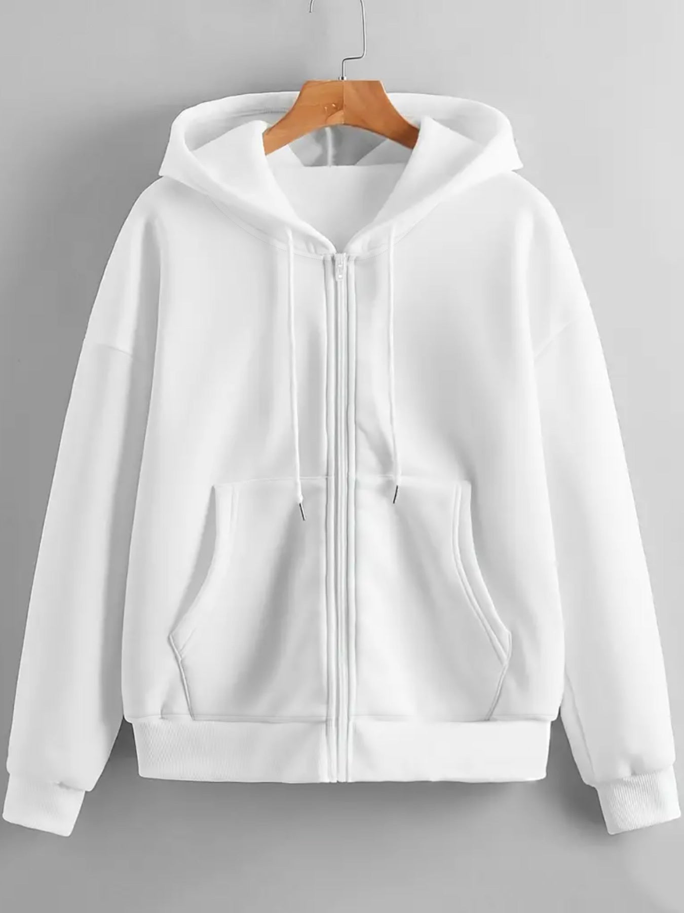 Pink Queen Graphic Hoodie Zipper Jacket Rhinestone Letters