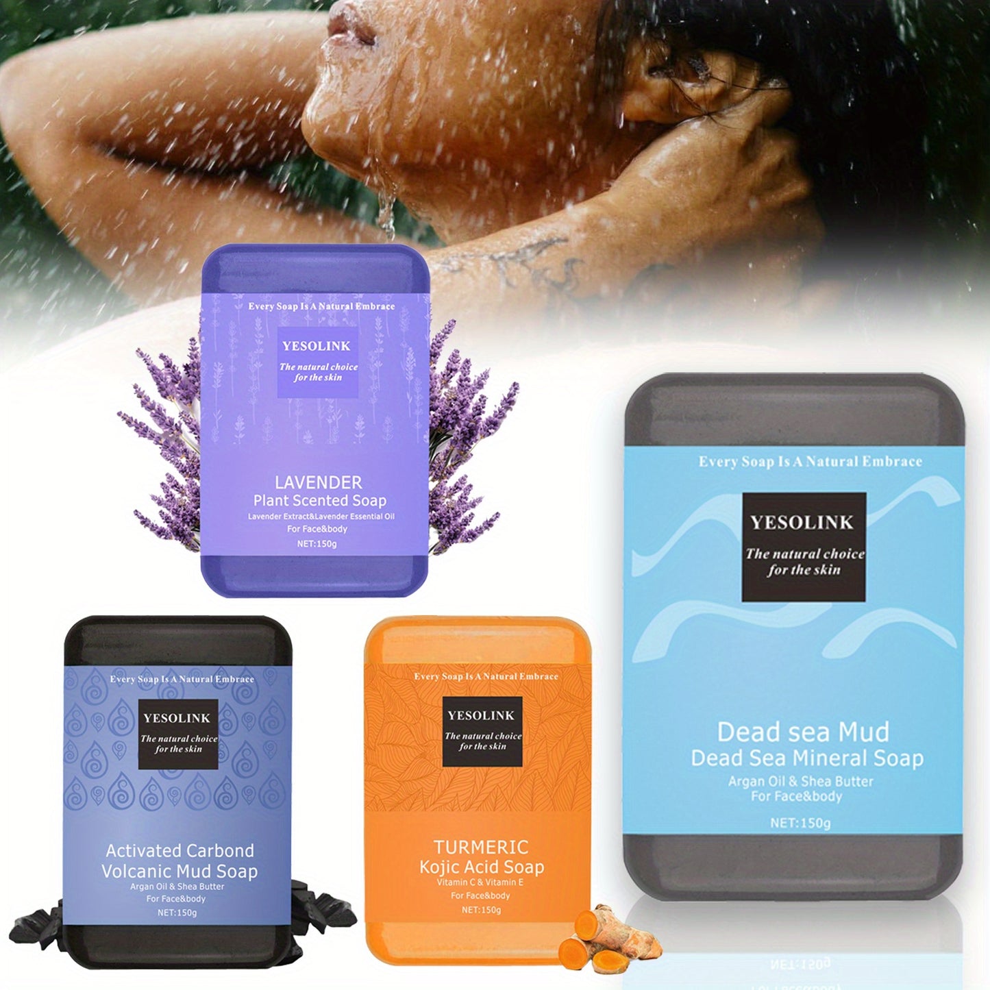 Dead Sea Mineral Soap Bars for Cleansing and Exfoliating Skin