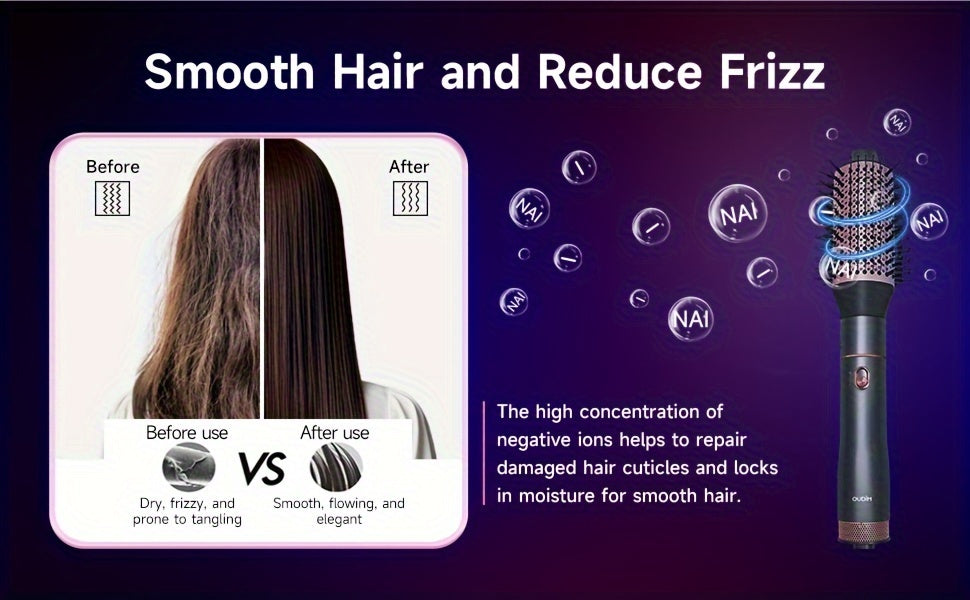 5-in-1 Hot Air Comb Set for Effortless Hair Styling