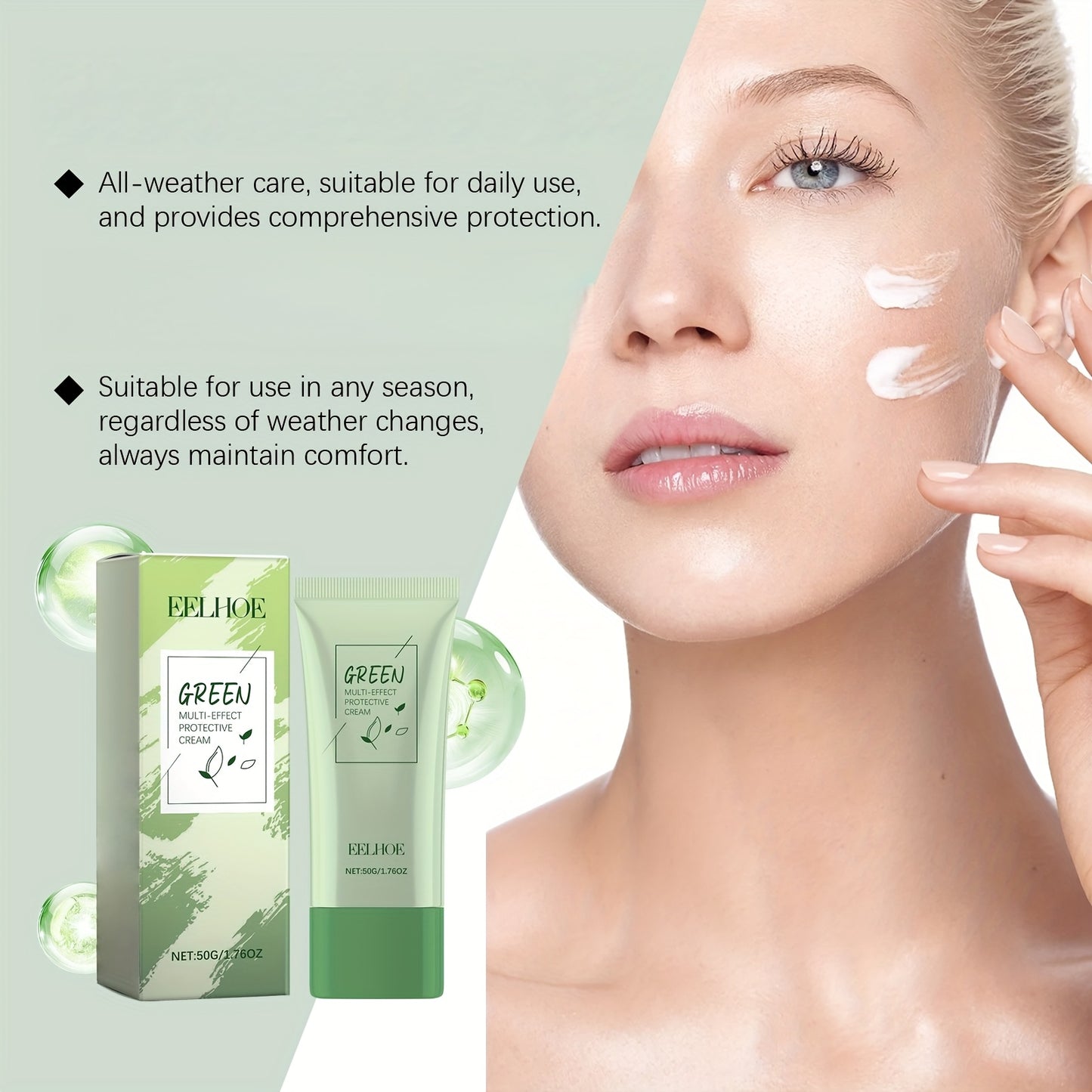 Green Tea Protection Cream For Facial Moisturizing Care